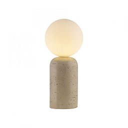 Obrázek pro produkt Kolekce Schöner Wohnen stolní lampa TRAVENTA, písková barva, vzhled travertinu, nastavitelná hlava, G9 volitelná žárovka - JUST LIGHT