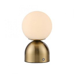 Obrázek pro produkt Kolekce Schöner Wohnen LED bateriové stolní svítidlo RUDI, zlatá, nabíjecí přes USB, 3000-6000K - JUST LIGHT
