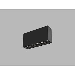 Obrázek pro produkt LED2 Stropní svítidlo LINEAR II ON 5, B TRIAC 10W 3000K/3500K/4000K UGR černá - LED2 Lighting