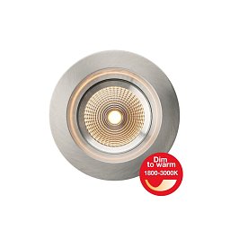 Obrázek pro produkt Vestavné LED svítidlo OneSoft Dim-To-Warm 8 W 220-240 V 1800-3000 K stmívatelné IP54 36° Ra90 hliník - TLG