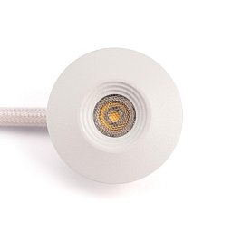 Obrázek pro produkt Vestavné LED svítidlo MiniOne Fixed 2,1 W 3 V 3000 K stmívatelné IP65 32 mm 45° Ra90 bílé - TLG