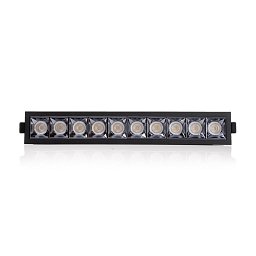 Obrázek pro produkt Vestavné LED svítidlo PIXEL 10x 25 W 220-240 V 3000 K stmívatelné 36° Ra90 černé - TLG