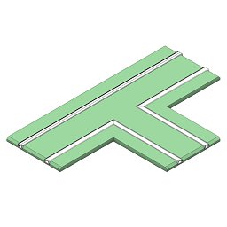 Obrázek pro produkt Profil pro pásky DL 2 track T modul sádrokarton - TLG