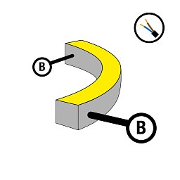 Obrázek pro produkt Napájení pro NeonFlex 230V Side-Bend Mono s kabelem B - TLG