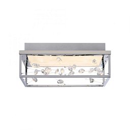 Obrázek pro produkt LED stropní svítidlo SKINA, chrom, hranaté stmívatelné, dálkový ovladač, 2700-5000K - PAUL NEUHAUS