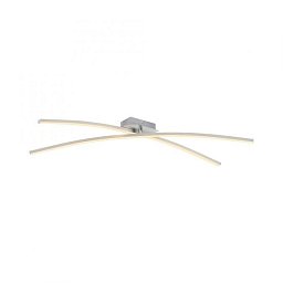 Obrázek pro produkt LED stropní svítidlo SIMON, stříbrná, podlouhlé, teplá bílá, otočná světelná ramena, 3000K - JUST LIGHT