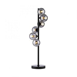 Obrázek pro produkt Kolekce Schöner Wohnen stolní lampa DUBAI, černá, kouřové sklo, šňůrový vypínač, 3000K - JUST LIGHT