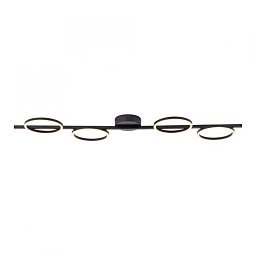 Obrázek pro produkt Kolekce Schöner Wohnen LED stropní svítidlo MINI RITUS, černá, stmívatelné, krokově stmívatelné, 3000K - JUST LIGHT