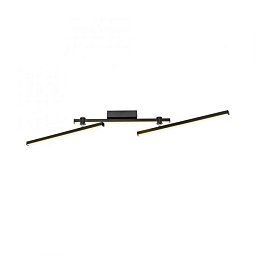 Obrázek pro produkt Kolekce Schöner Wohnen LED stropní svítidlo STRAIGHT, černá, nastavitelná ramena, 3000K - JUST LIGHT