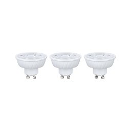 Obrázek pro produkt Standard 230V LED reflektor GU10 Flat 37mm 3x4,9W 2700K bílá - PAULMANN