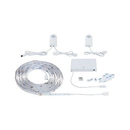Obrázek pro produkt LED Stair Strip senzor sada 5m soumrakové a pohybové čidlo (IR) 5m 5W 180lm/m 30 LED/m 3000K - PAULMANN