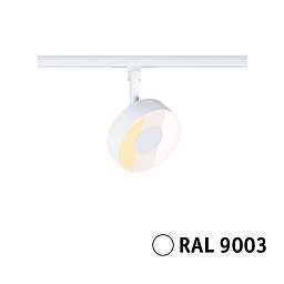 Obrázek pro produkt URail lištový spot 3-krokové-stmívatelné Circle 5W 2700 - 4000K stmívatelné 230V bílá - PAULMANN