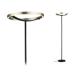 Obrázek pro produkt LED stojací svítidlo 3-krokové-stmívatelné Melira 2700K 1570mm 17,5W černá mat/zlatá - PAULMANN