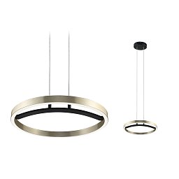 Obrázek pro produkt LED závěsné svítidlo 3-krokové-stmívatelné Melira 2700K 24W černá mat/zlatá - PAULMANN