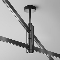 Obrázek pro produkt Upevnění ke stropu dvojité krátké 78 mm pro magnetickou lištu 24 V Flarity TRA156C-D1-B - MAYTONI