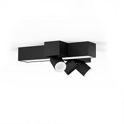 Obrázek pro produkt Hue 50608/30/P7 Hue WACA Centris stropní LED svítidlo 1x25W+GU10 3x5,7W 2810lm 2000-6500K RGB IP20 černá - PHILIPS
