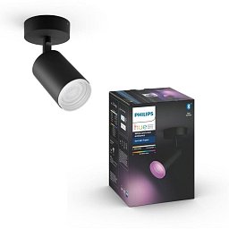 Obrázek pro produkt Hue 50631/30/P7 Hue WACA Fugato bodové LED svítidlo GU10 5,7W 350lm 2000-6500K RGB IP20 černá - PHILIPS
