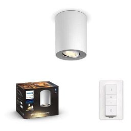 Obrázek pro produkt Hue WA Pillar bodové LED svítidlo GU10 1x5W 350lm 2200-6500K IP20 bílá + ovladač - PHILIPS