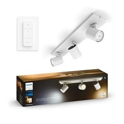 Obrázek pro produkt Hue WA Runner bodové LED svítidlo GU10 3x5W 350lm 2200-6500K IP20, bílé + ovladač - PHILIPS