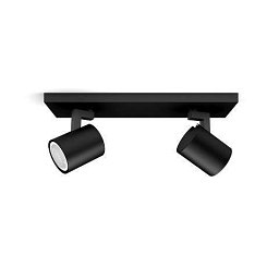 Obrázek pro produkt Hue WA Runner bodové LED svítidlo GU10 2x5W 350lm 2200-6500K IP20 černá +ovladač - PHILIPS