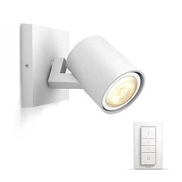 Obrázek pro produkt Hue WA Runner bodové LED svítidlo GU10 5W 350lm 2200-6500K IP20 bílá +ovladač - PHILIPS