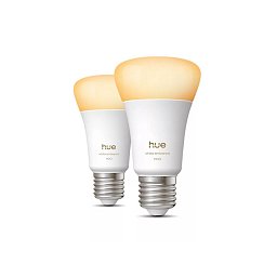 Obrázek pro produkt Hue WA 1100 smart žárovka A60 E27, 9,5W, 1100lm, 1000-20000K (2 ks) - PHILIPS