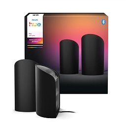 Obrázek pro produkt Hue Play Wall ambientní projekční svítidlo 20W, 1035 lm/m, 2000-6500K, RGB, IP20, (2ks), černá - PHILIPS