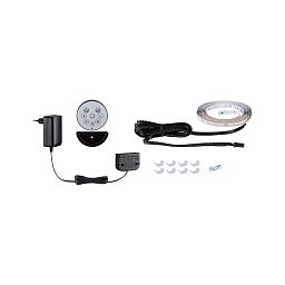 Obrázek pro produkt LED Strip Akustický Panel základní sada 2,4m RGB černá - PAULMANN