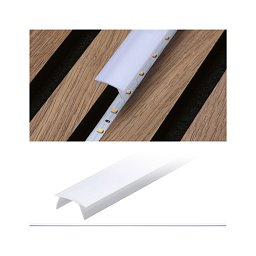 Obrázek pro produkt LED Strip přisazený profil difuzor 0,8m umělá hmota bílá - PAULMANN