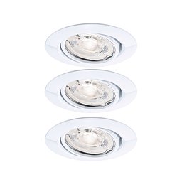 Obrázek pro produkt LED vestavné svítidlo Base GU10 Flat výklopné 3x4W 230V 2700K bílá - PAULMANN