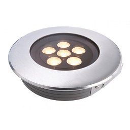 LED Zápustné zemní svítidlo Flat 6 x 2W teplá bílá 15° - LIGHT IMPRESSIONS Obrázek pro produkt LED Zápustné zemní svítidlo Flat 6 x 2W teplá bílá 15° - LIGHT IMPRESSIONS