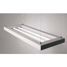 Závěsné sádrové svítidlo Frame 2x39W 96x35cm bílé - ECO DESIGN Obrázek pro produkt Závěsné sádrové svítidlo Frame 2x39W 96x35cm bílé - ECO DESIGN