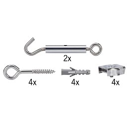 Lankový systém Light&Easy montážní upínací set neizolovaný chrom - PAULMANN Obrázek pro produkt Lankový systém Light&Easy montážní upínací set neizolovaný chrom - PAULMANN