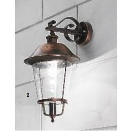 Obrázek pro produkt Venkovní nástěnné svítidlo 1x100W E27,černá měď,IP44, výška 50cm - ORION