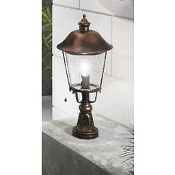 Obrázek pro produkt Venkovní sloupkové svítidlo 1x100W E27, černá měď, IP44,pr. 25cm - ORION