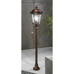 Obrázek pro produkt Venkovní sloupkové svítidlo 1x100W E27, černá měď, IP44,pr. 25cm - ORION