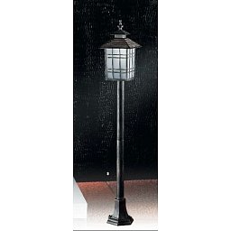 Obrázek pro produkt Venkovní sloupkové svítidlo 1x11W PL/E27, patina, IP44, výška 10 - ORION