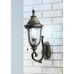 Obrázek pro produkt Venkovní nástěnné svítidlo 1x13W patina IP44 výška 48,7cm nahoru - ORION