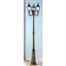 Obrázek pro produkt Venkovní sloupkové svítidlo 3x13W, patina, IP44,výška 217cm - ORION