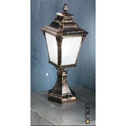 Obrázek pro produkt Venkovní sloupkové svítidlo 1x60W E27, patina, IP44, výška 57cm - ORION