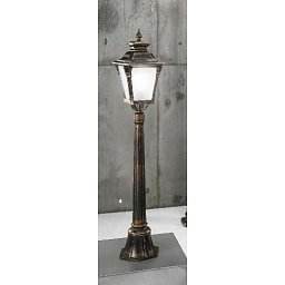 Obrázek pro produkt Venkovní sloupkové svítidlo 1x60W E27, patina, IP44,výška 115cm - ORION