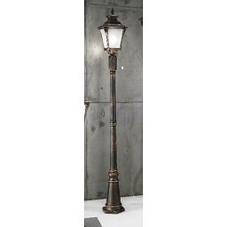 Obrázek pro produkt Venkovní sloupkové svítidlo 1x60W E27, patina, IP44,výška 240cm - ORION