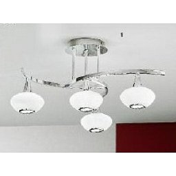 Obrázek pro produkt Stropní svítidlo 4x40W G9 chrom, průměr 58cm - ORION