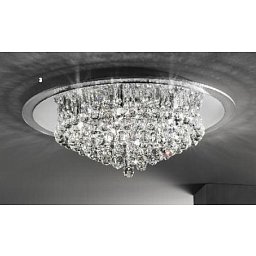 Obrázek pro produkt Stropní svítidlo 9x40W G9 chrom/křištálové závěsy, pr. 62cm - ORION