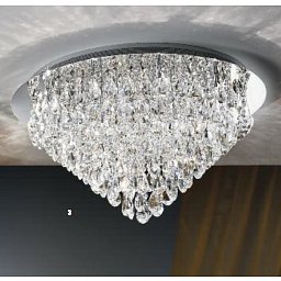 Obrázek pro produkt Stropní svítidlo 20x12V G4 chrom/křišťál K9, průměr 75cm - ORION