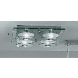 Obrázek pro produkt Stropní svítidlo 4x40W G9 satin, rozměr 42x42cm, výška 10cm - ORION