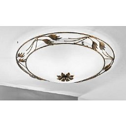 Obrázek pro produkt Stropní svítidlo 3x60W E27 antik/sklo, průměr 50cm - ORION