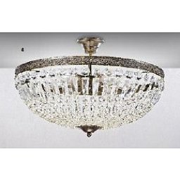 Obrázek pro produkt Stropní svítidlo 6xE27 antik/křišťálové závěsy, průměr 60cm - ORION