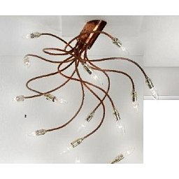 Obrázek pro produkt Nástěnné/stropní svítidlo 12x40W E14 měď, délka ramene 80cm - ORION