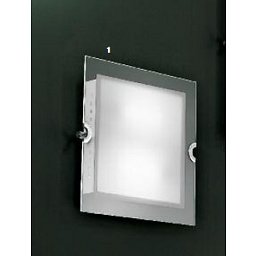 Obrázek pro produkt Stropní svítidlo 2x26W PLC chrom, vč. předřadníku, 35x35cm - ORION